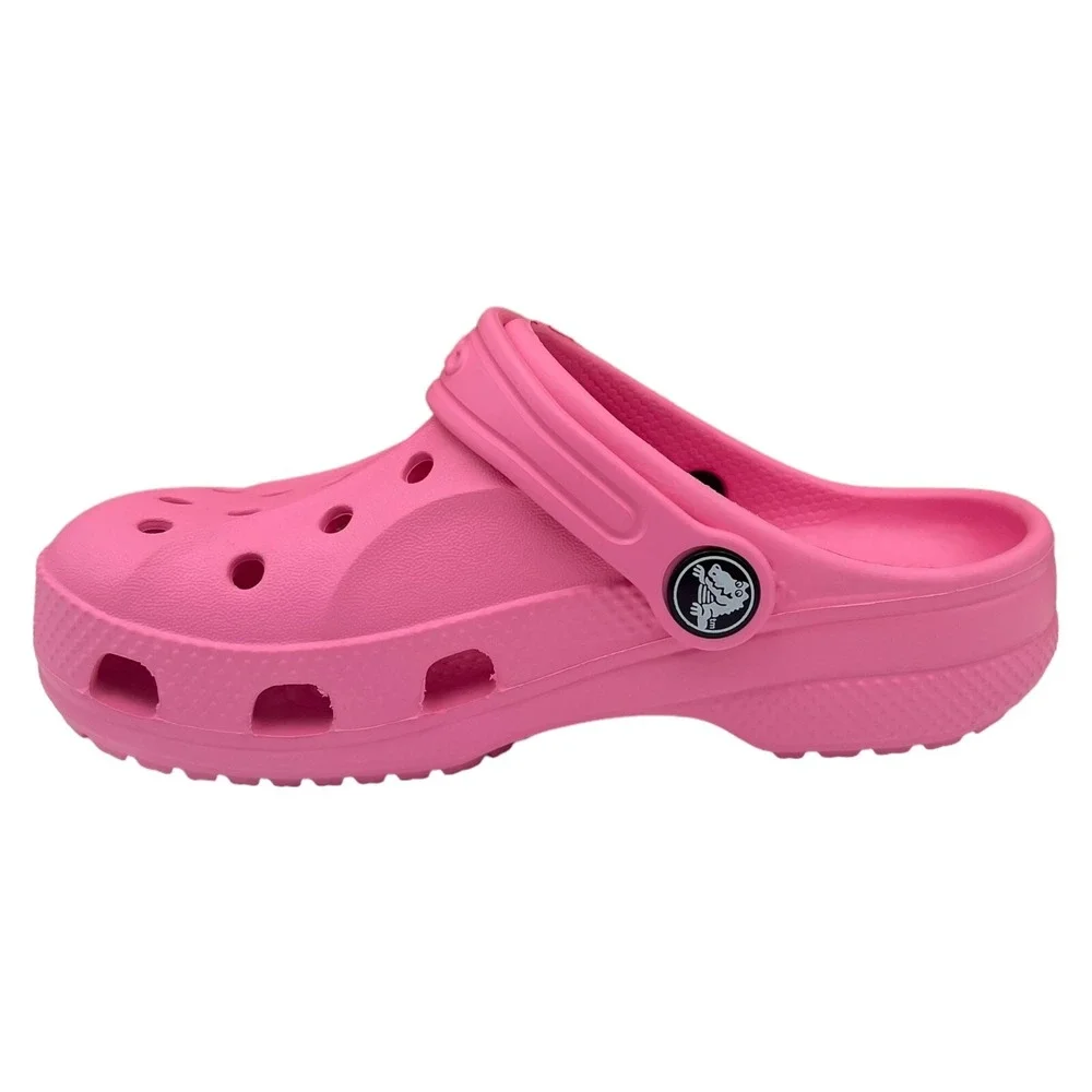 Crocs Little Girls Slip on Clogs Size 11 Pink Water Friendly Lightweight & Comfy